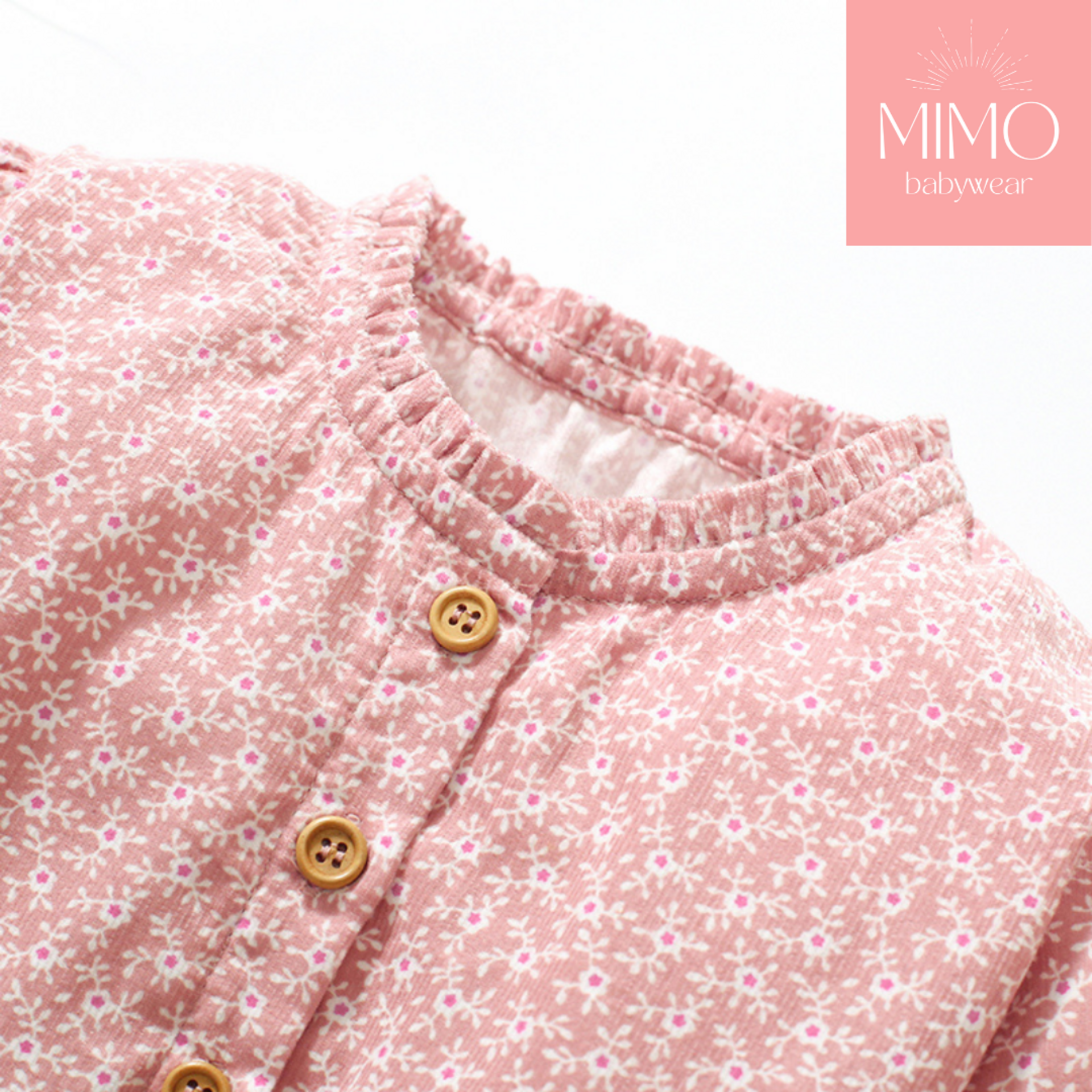 Vestido de pana floral. - 3
