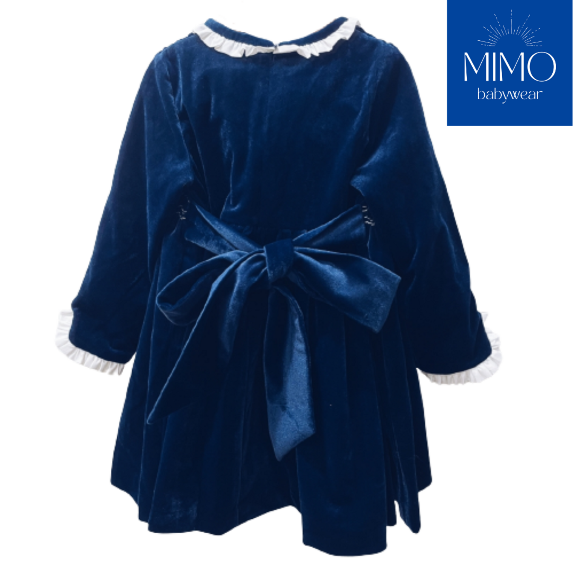 Vestido de terciopelo (punto smock). - 2