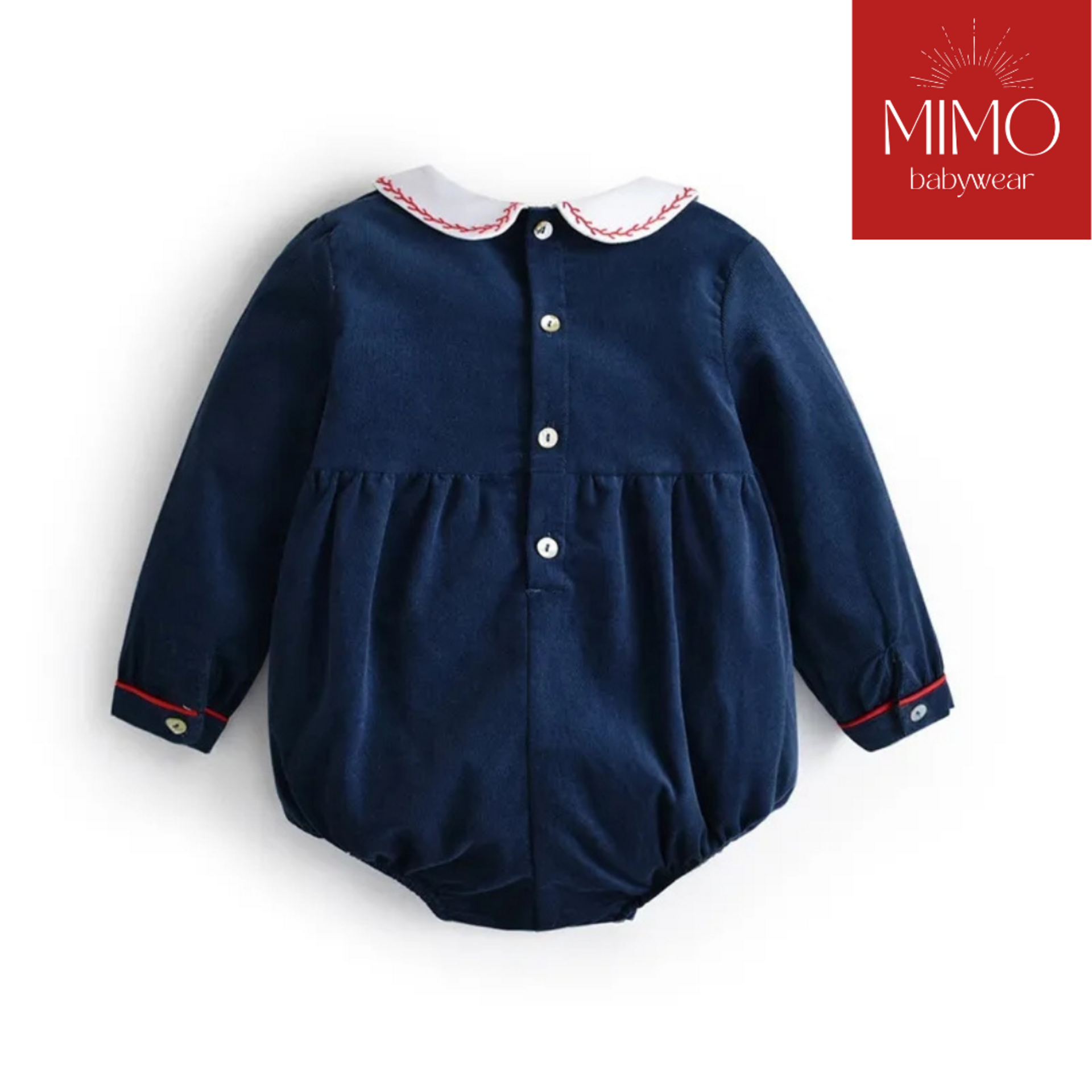 Pelele de pana (punto smock). - 2