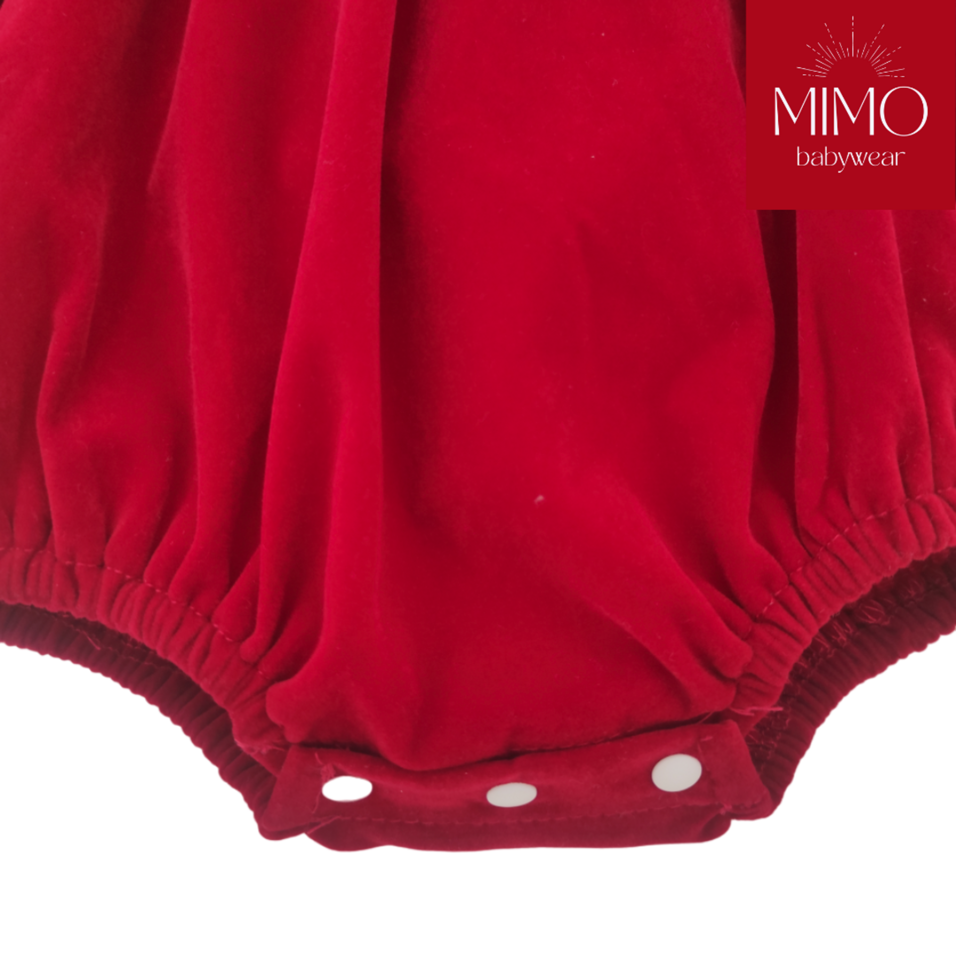 Pelele de terciopelo (punto smock). - 4